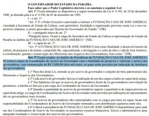 Lei autoriza familiares a indicarem quem vai cuidar de acervos de ex-governadores
