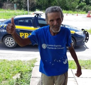 Idoso desaparecido no Carnaval é achado pela PRF às margens da BR-101 em Mamanguape