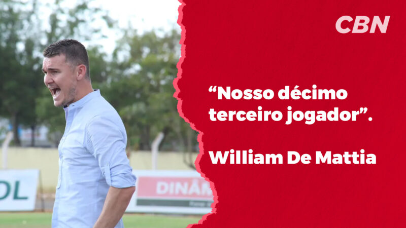 Kako Marques brinca com entrevista do treinador do Treze, William De Mattia